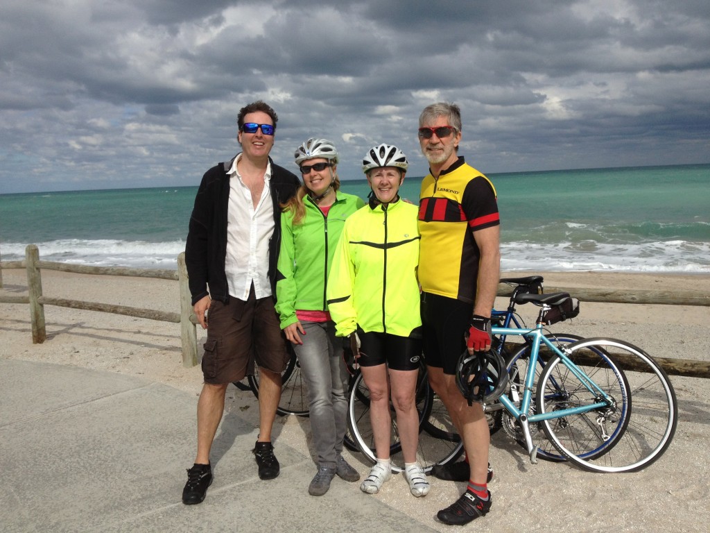 Vero Beach: we biked up the coast with long-lost-must-be-related-because- we-have-the-same-last-name-cousins.