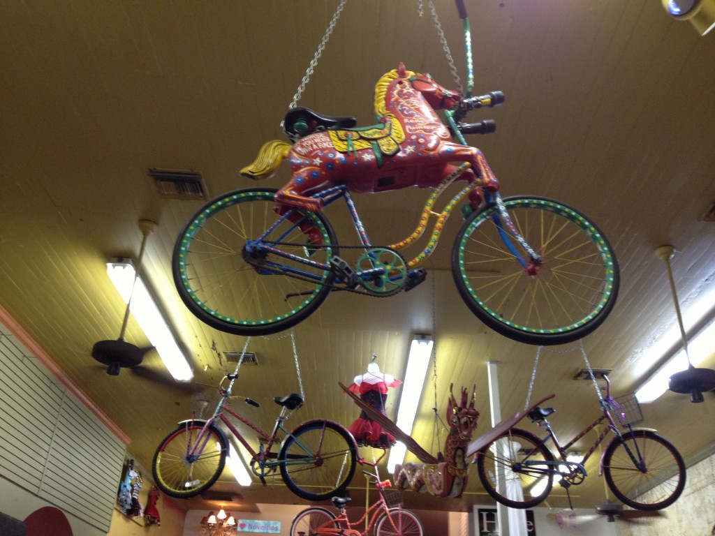 this bike is in a sex shop in key west. they really do have something for everybody 