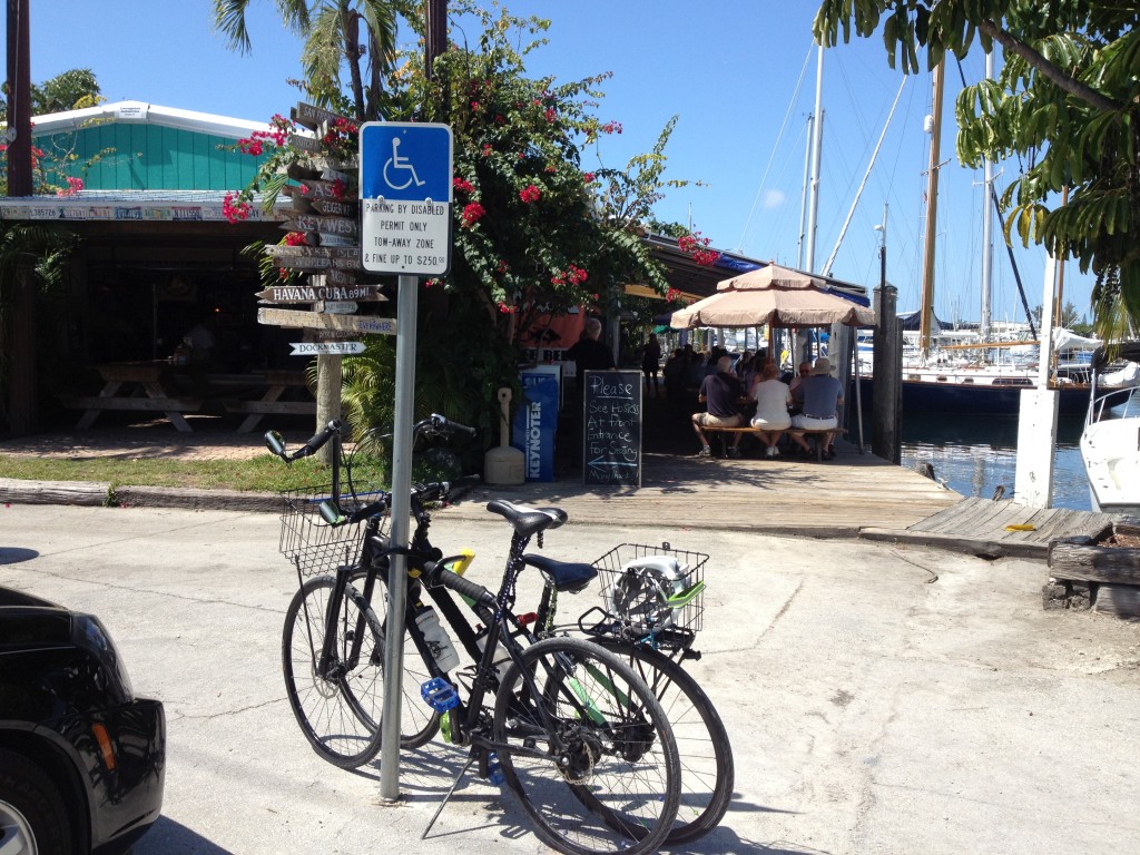 BIked 6 miles to stock island to hogfish resturaunt.. 