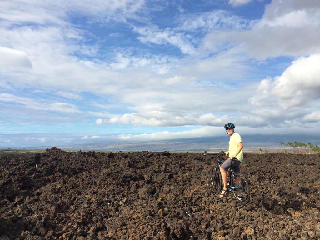 Hey... wrong bike for lava rock.