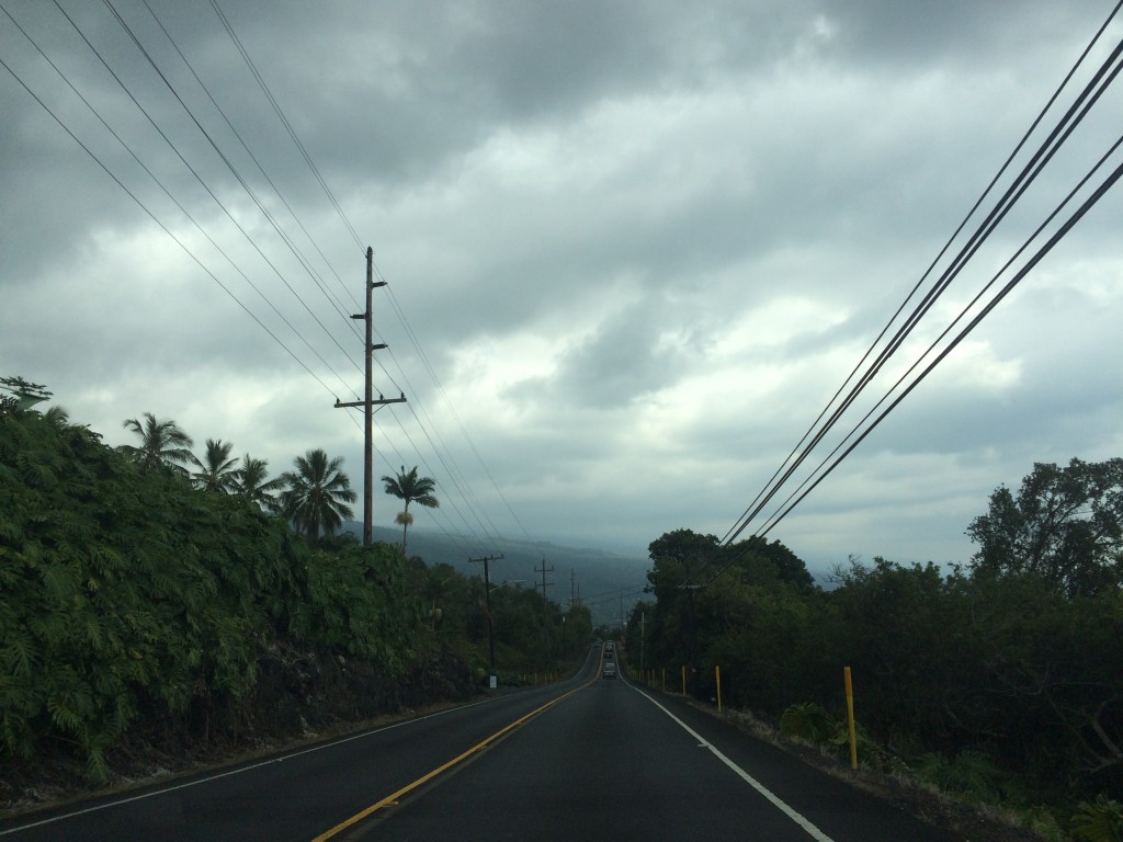 You might've noticed that all the pictures in this post show overcast skies.  The Big Island of Hawaii has a problem with VOG... volcanic fog, which hangs heavy in the sky and makes the afternoons look like a rain storm is coming, but it's not.  Crazy.