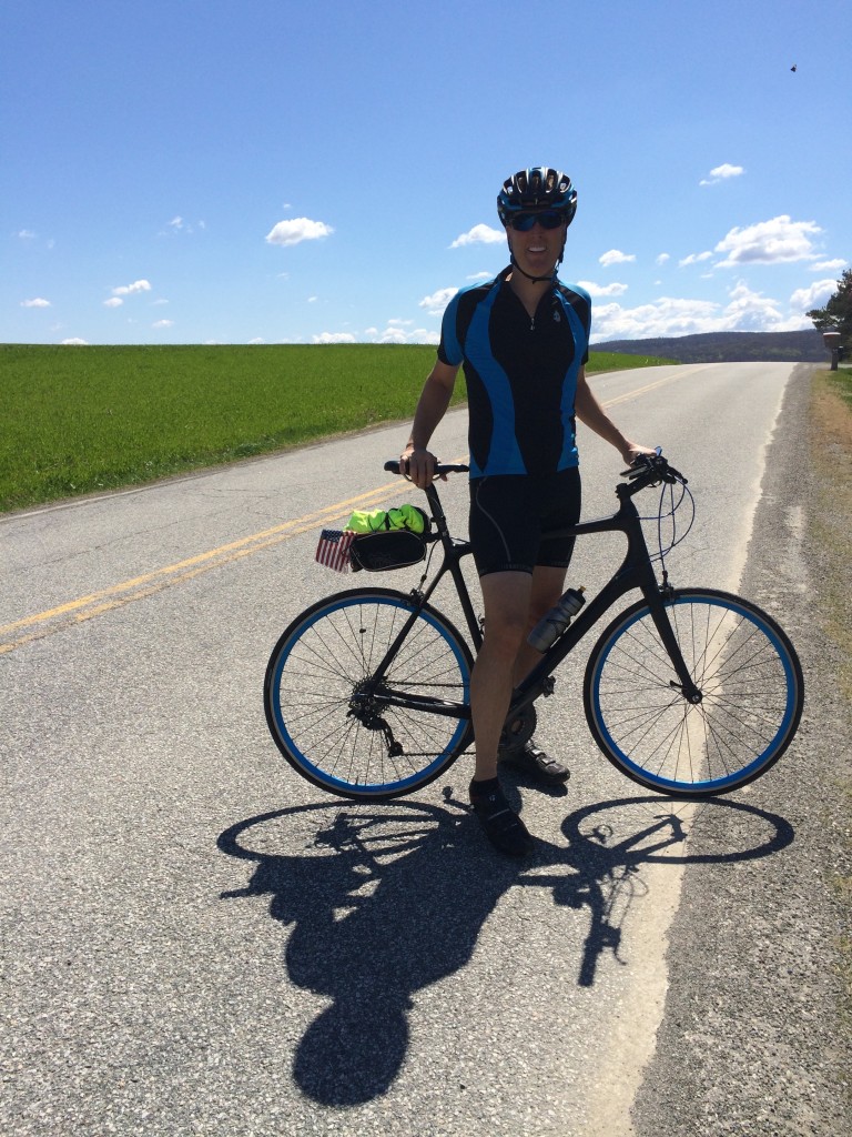 Perfect biking weather and we decide to hit the barn for breakfast.