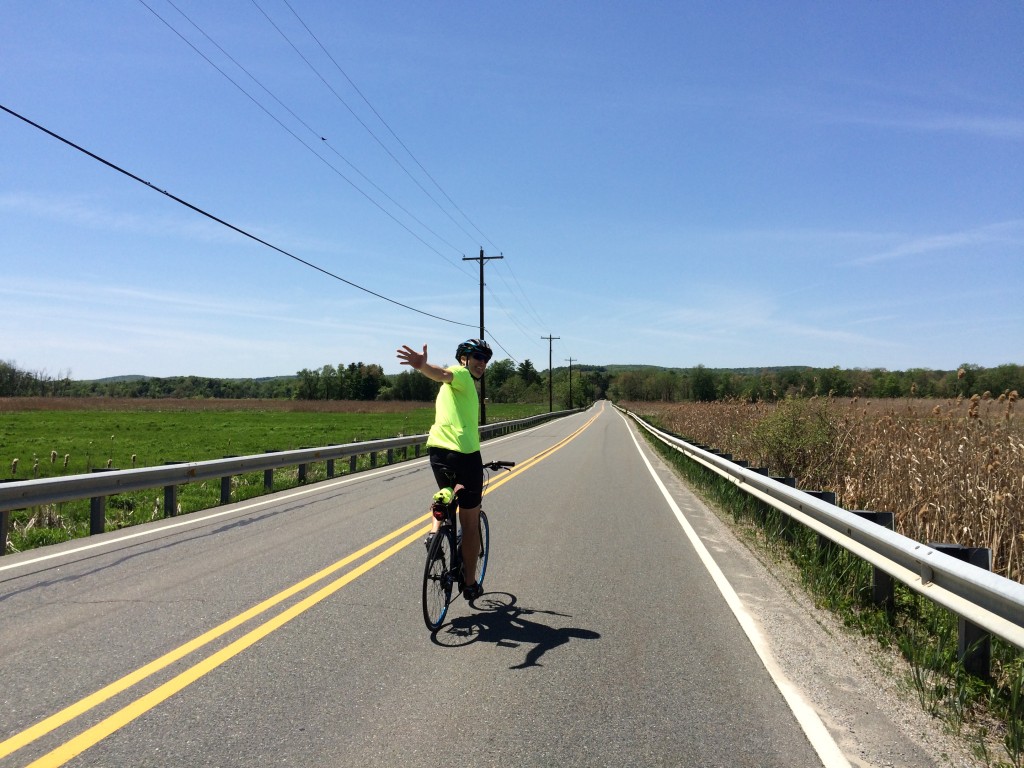 Free wheeling.  This is probably Ron's favorite road...