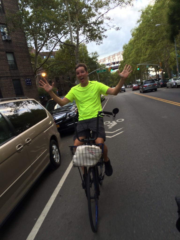 Who's ready for an evening in Queens?!   We biked over the 59th Street Bridge, feelin' groovy.  