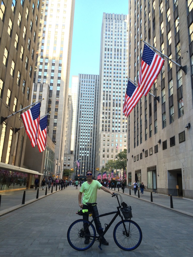 In our neck of the woods, Rockefeller Center is ablaze with American flags.