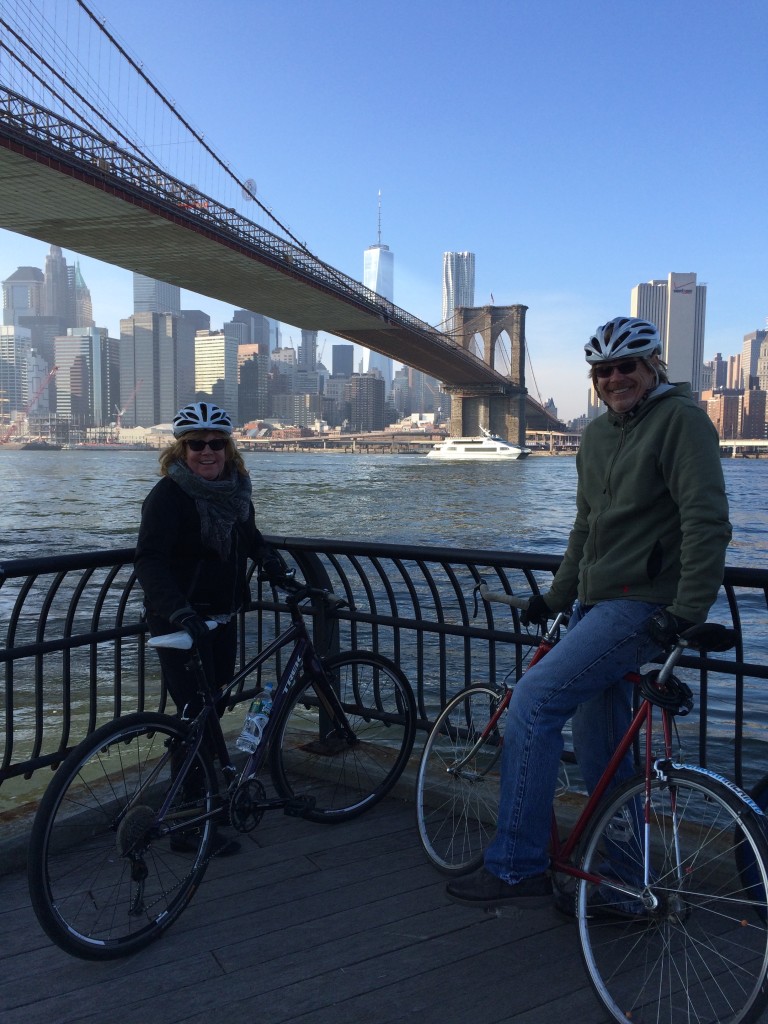 We visited Jacques Torres for hot chocolate in DUMBO, then admired the view of Manhattan. 