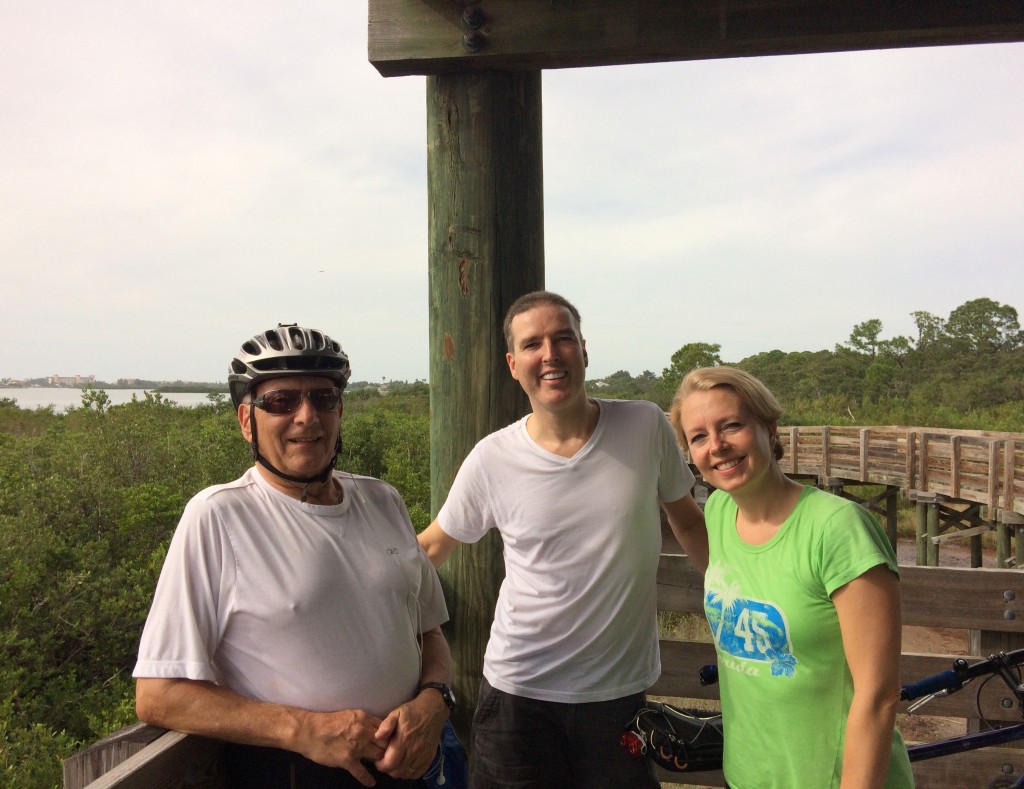We biked down to the intercoastal for a pretty view.