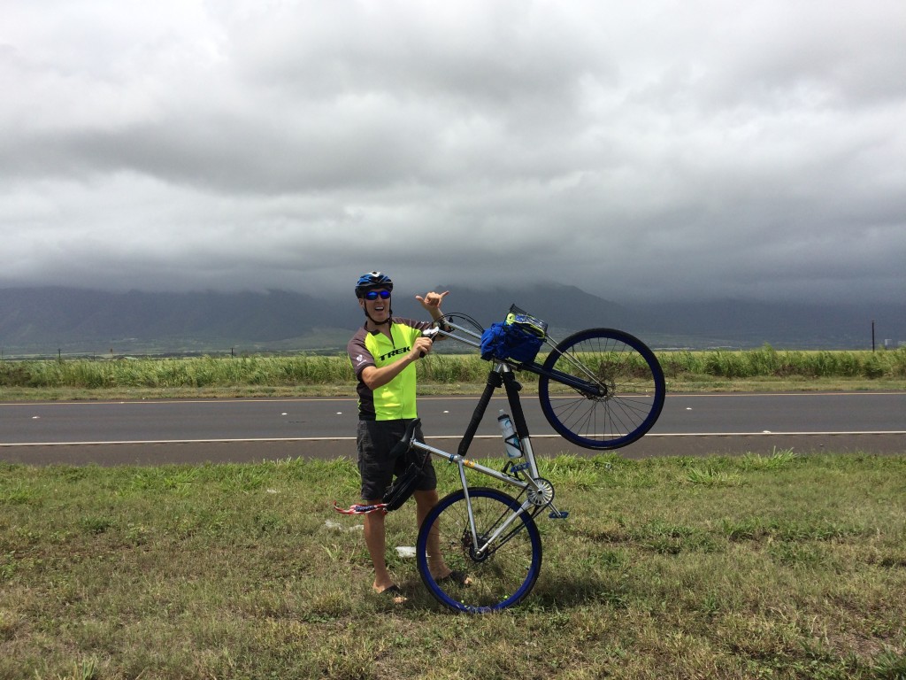 Hitting the highway (bike path). 