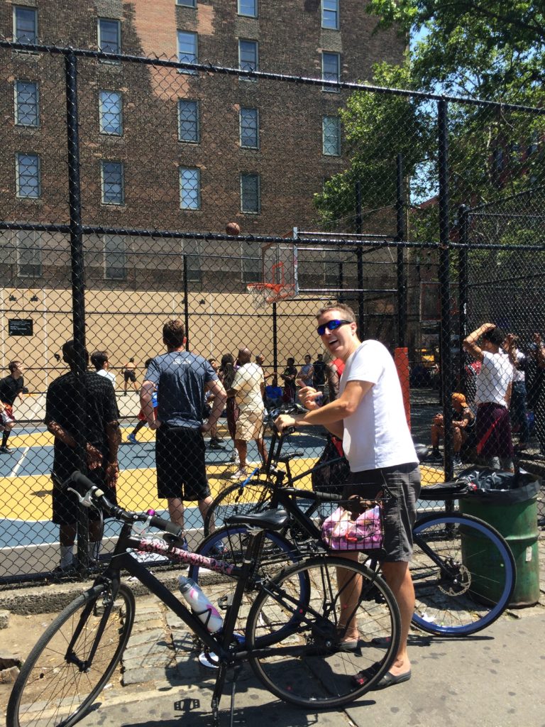 Watching the skill and the drama at West 4th Street courts. ("It wasn't a foul.. he said to Bring It!")