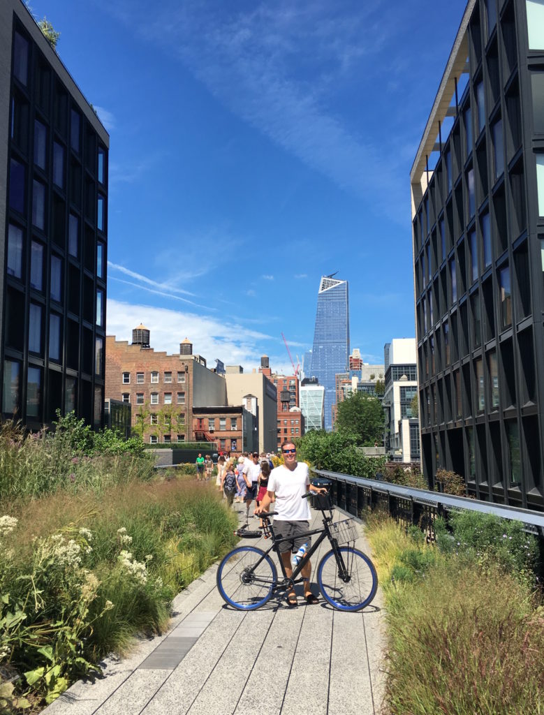 We knew you couldn't bike on the High Line, but evidently, you're not even supposed to walk your bike up there.