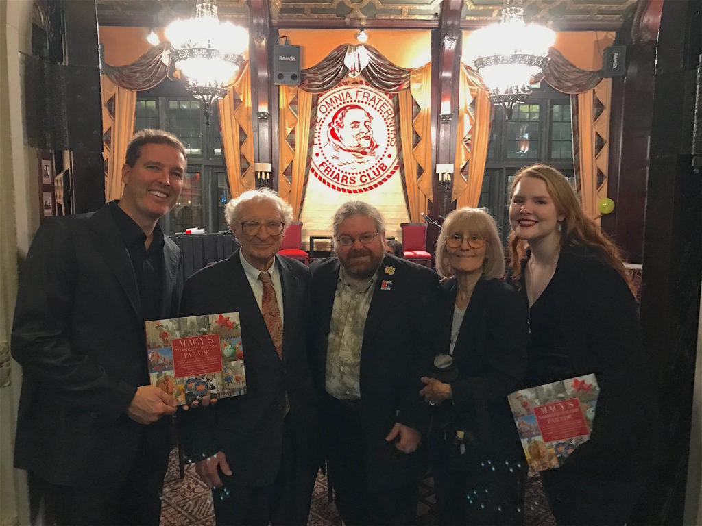 We had to get cleaned up and go to a book launch party at the Friar's Club. Just in time for the upcoming holiday, a beautiful book of photography: Macy's Thanksgiving Day Parade